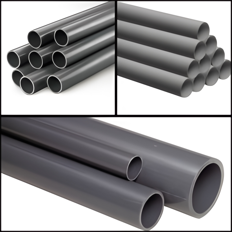 Tokozás nélküli pvc csövek