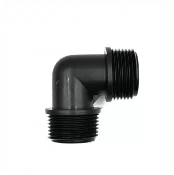 Műanyag menetes könyök KK