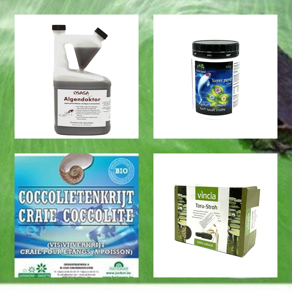 Algagátlók algairtók zöld és barna víz ellen