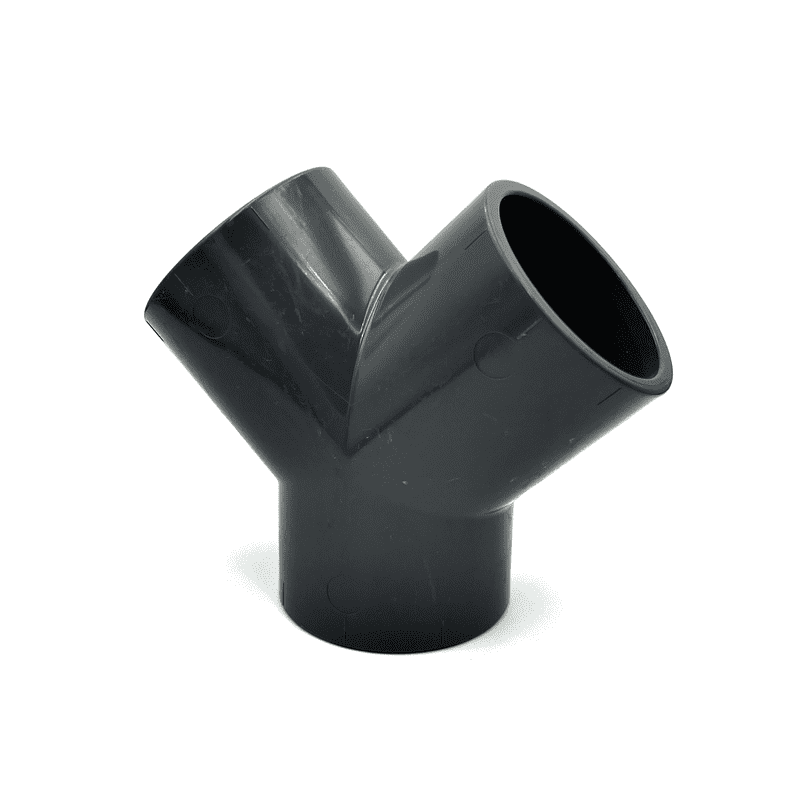 PVC ragasztható nyomócső Y idom