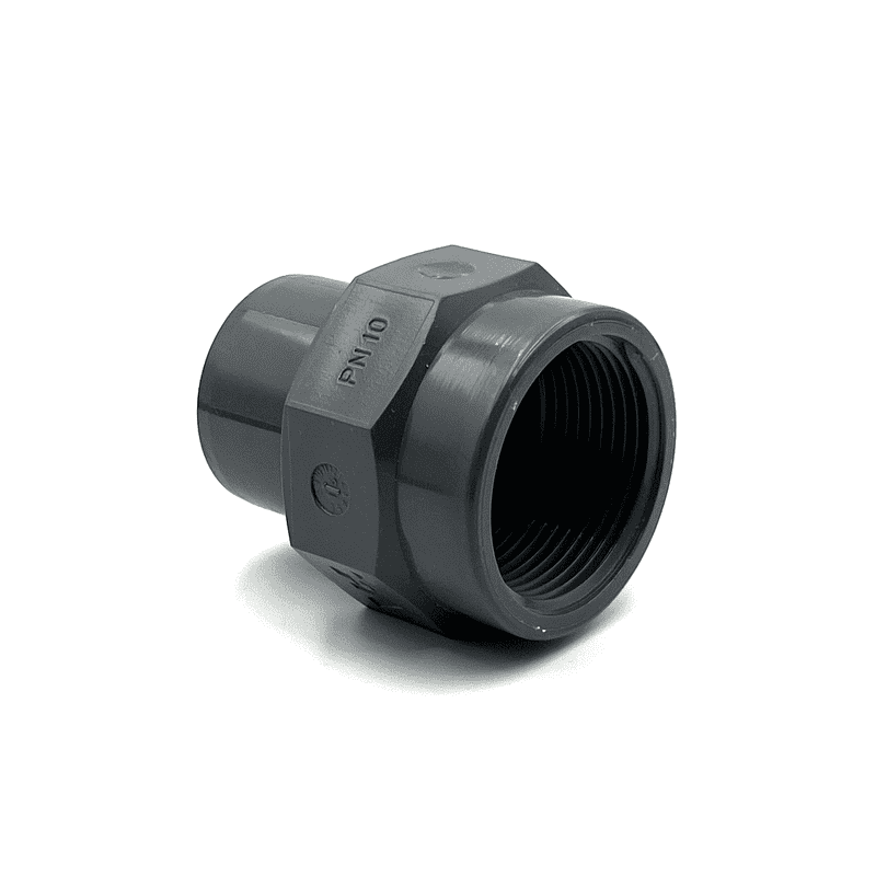 PVC ragasztható nyomócső belső menetes szűkítő toldó