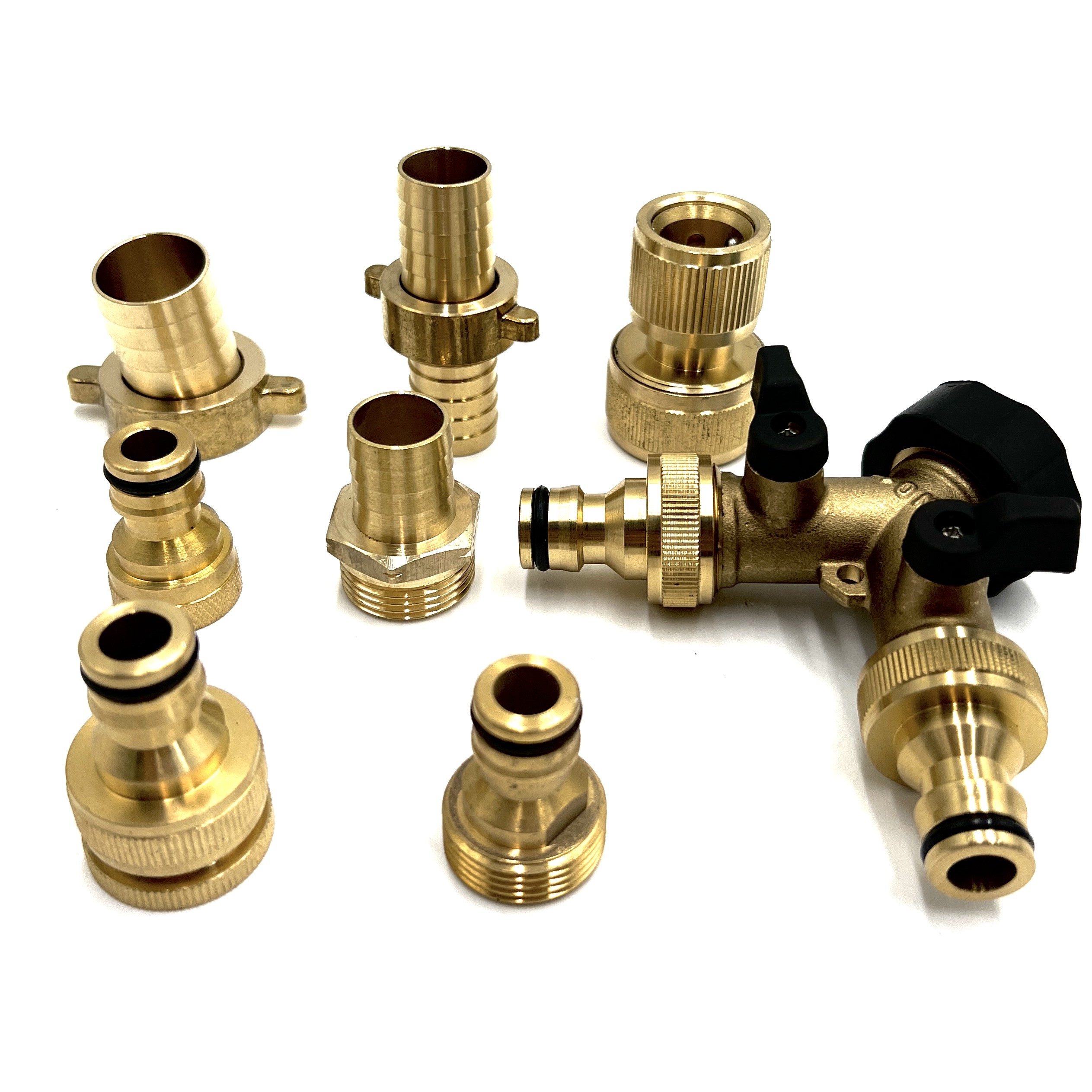 Réz gyors és tömlőcsatlakozók