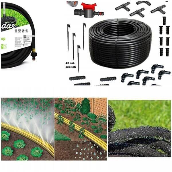 Csepegtető öntöző szett, izzadó tömlő